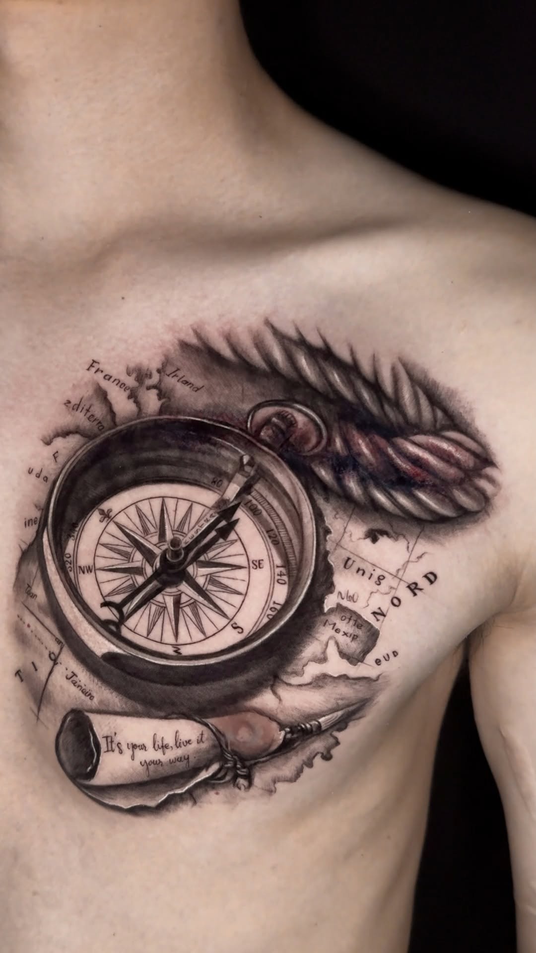 TÁI SINH LỒNG NGỰC
Tác phẩm: La bàn - hành trình dẫn lối.
Artist: Ánh Cao
#Eratattoo #xamcheseo #scarcover #coveruptattoo #tattooart #tattoodesign #ar