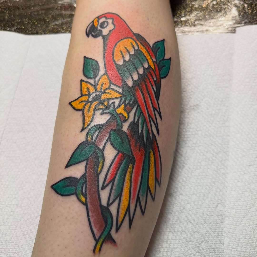 Fun one from this weekend! Birds will always be a favorite of mine to tattoo!