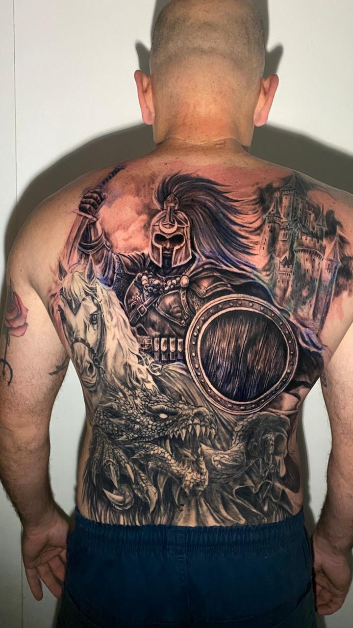 Segunda sessão!!! 
Gratidão, meu amigo! Pela confiança e preferência! 

#tattoo #tatuagem