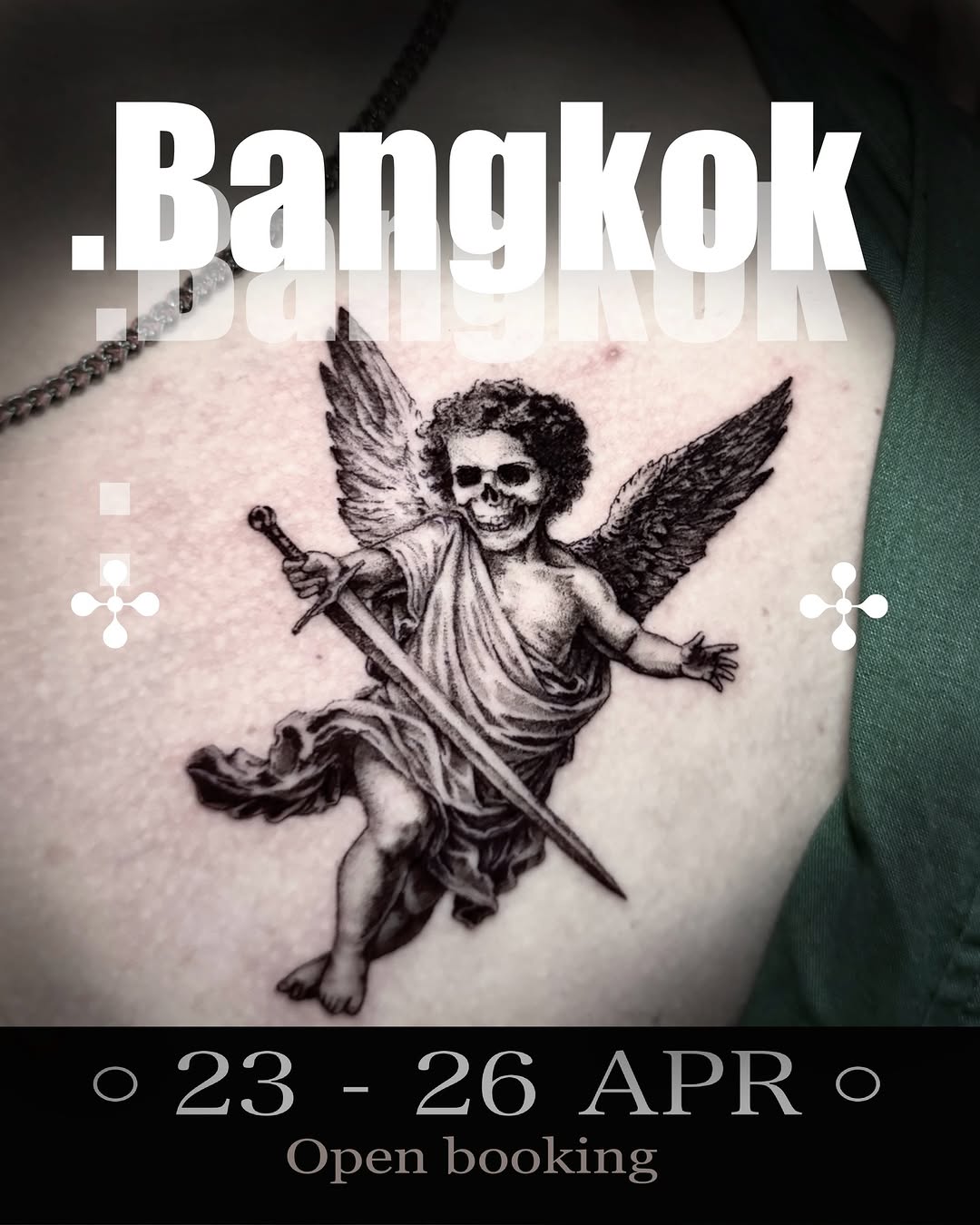 Sawadeekap  I’ll will be guest
spotting in Bangkok for a short period of time ,DM me with your creative ideas or check out my flash designs
see you so