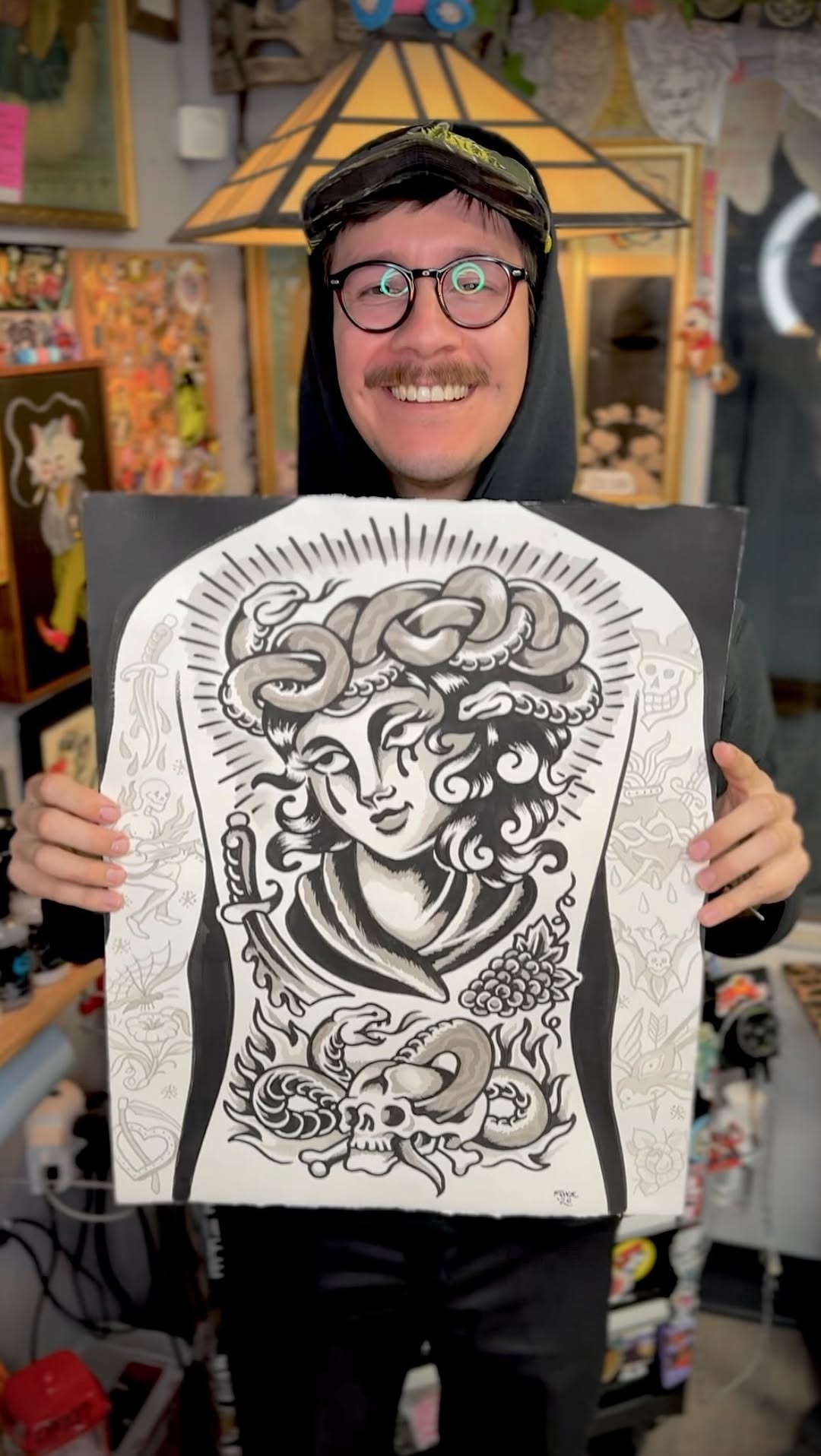 Ya se va | painting of a back concept I made this week. Available to be carved onto you   hmu #fonzflash™️