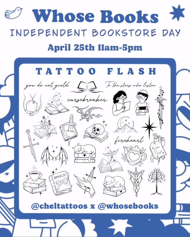 4th Annual Oak Cliff Book Crawl
4.25.26
11-5
#oakcliff #whosebooks #indiebookstoreday 
#bookstagram #indiebookshop