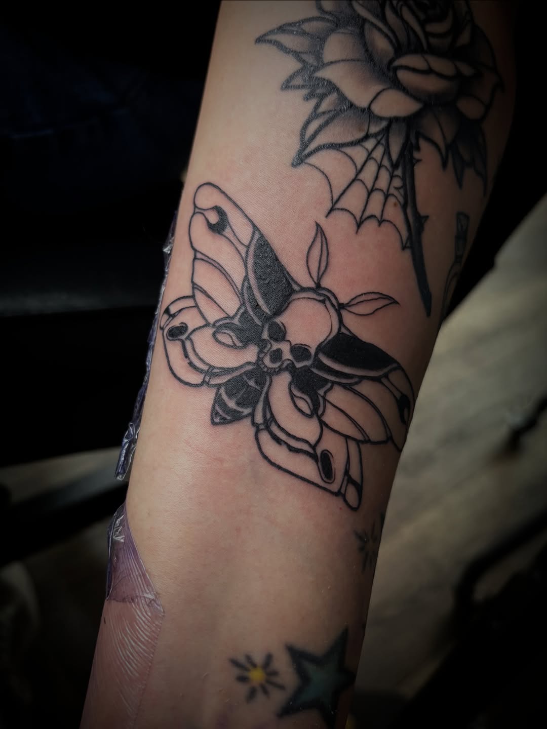 #fyp #tattoos #bodyart #angel #moth