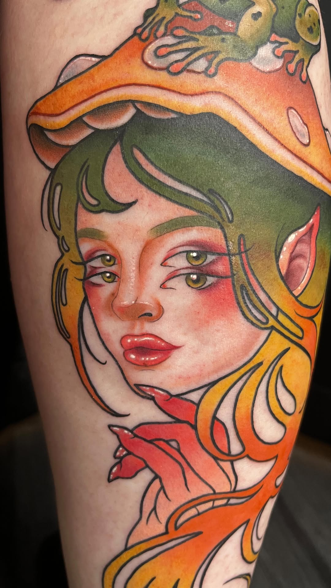 Huge thanks to @shllyfger for trusting the process and do my thing! 
Her and @downsyndromekitten drove 10 hours to each get a piece done by me for the