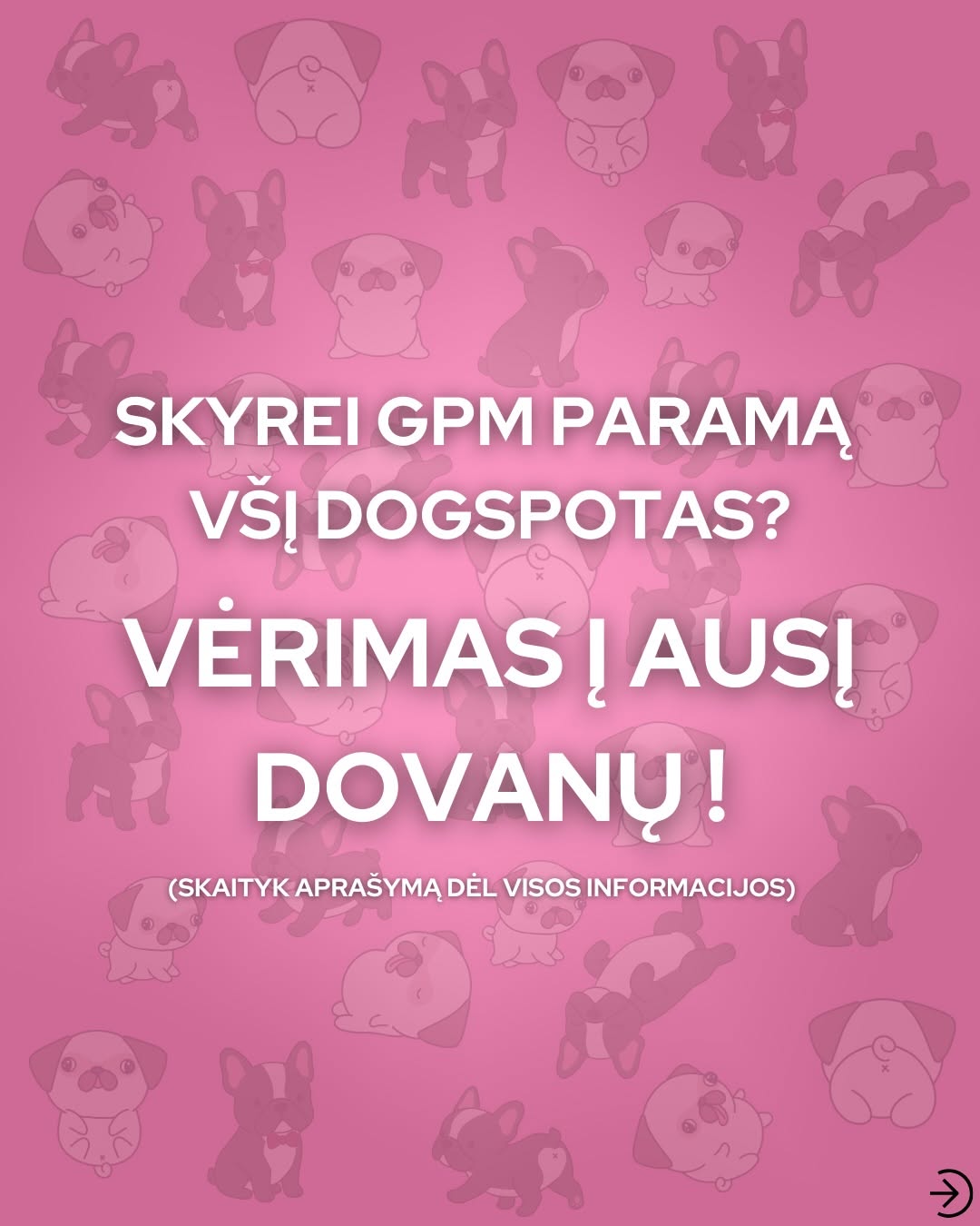 Taip, jūs perskaitėt teisingai!
Visi žinote, kokia man svarbi suplotanosius šunelius gelbėjanti prieglauda Dogspotas - auginu 3 iš jų priglaustus gyvū