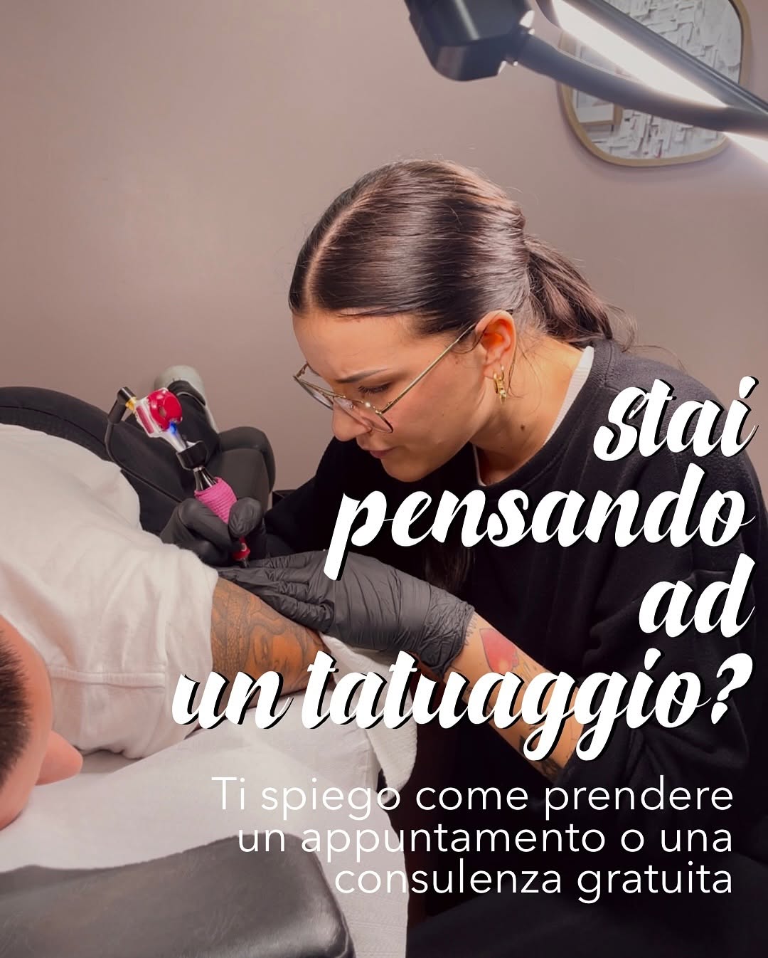 Stai pensando ad un tatuaggio? 
Ti spiego come prendere un appuntamento o una consulenza gratuita ✨

Nell’ultima slide trovi tutte le domande più freq