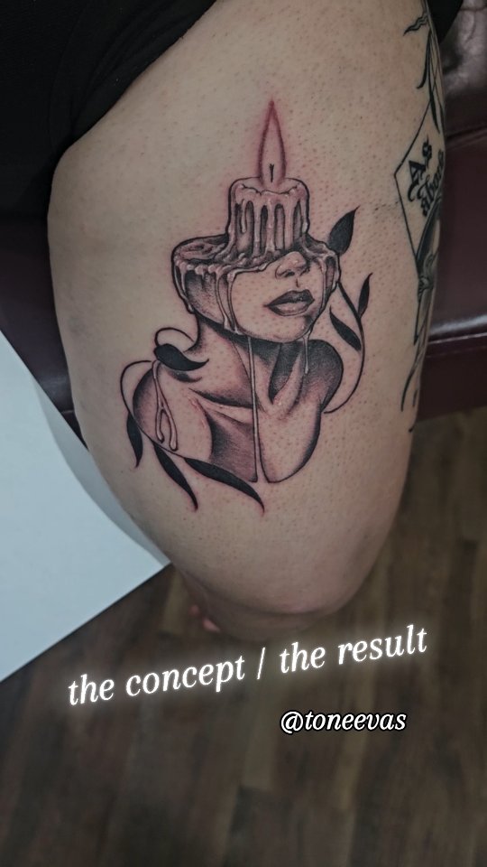 Great time changing this one up. Had a lot of fun. #ink10citytattoosanantonio #toneevastattoos #blackandgreytattoos #lovemyjob #anotherhappyclient