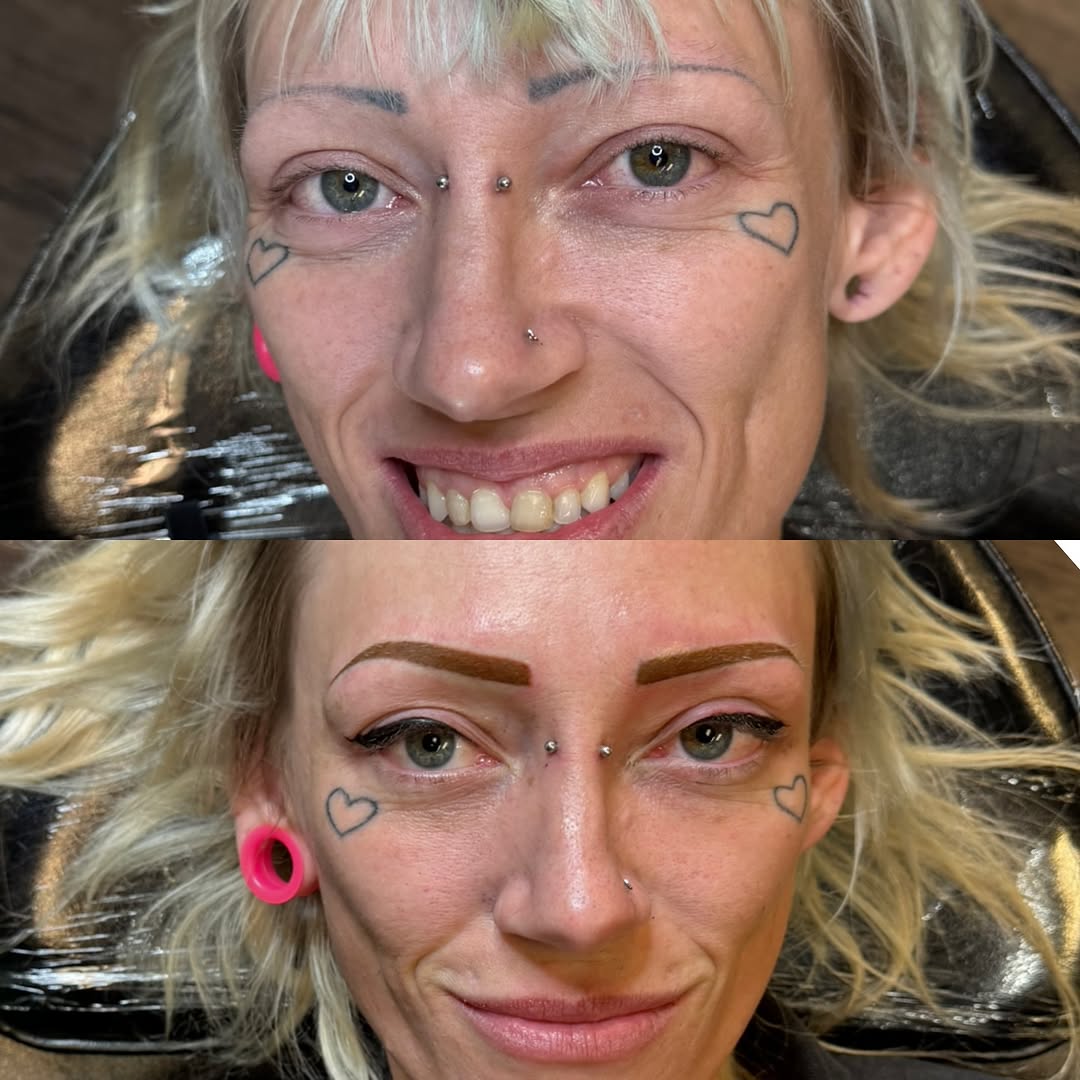 Glow ups like this are why I do what I do, Cosmetic tattooing is the most rewarding career! 2025 classes enrolling now, beginner workshops and advance