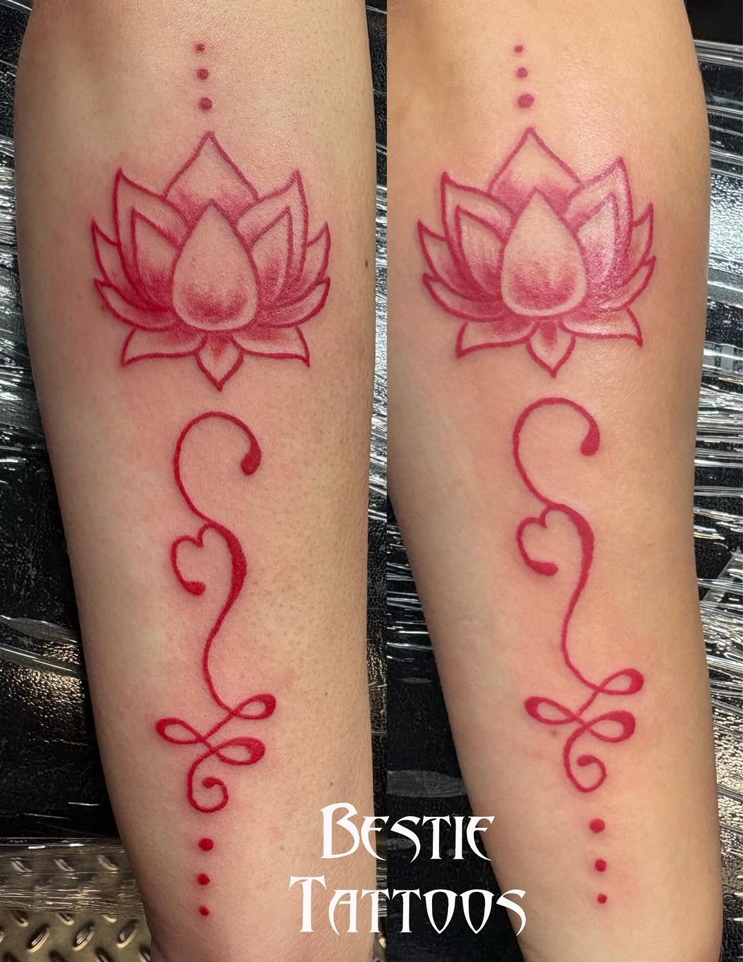 A few pieces from the last 2 weeks. #thanksforthetrust #scarletmoontattoos #coverup #additiontattoo #letteringtattoo