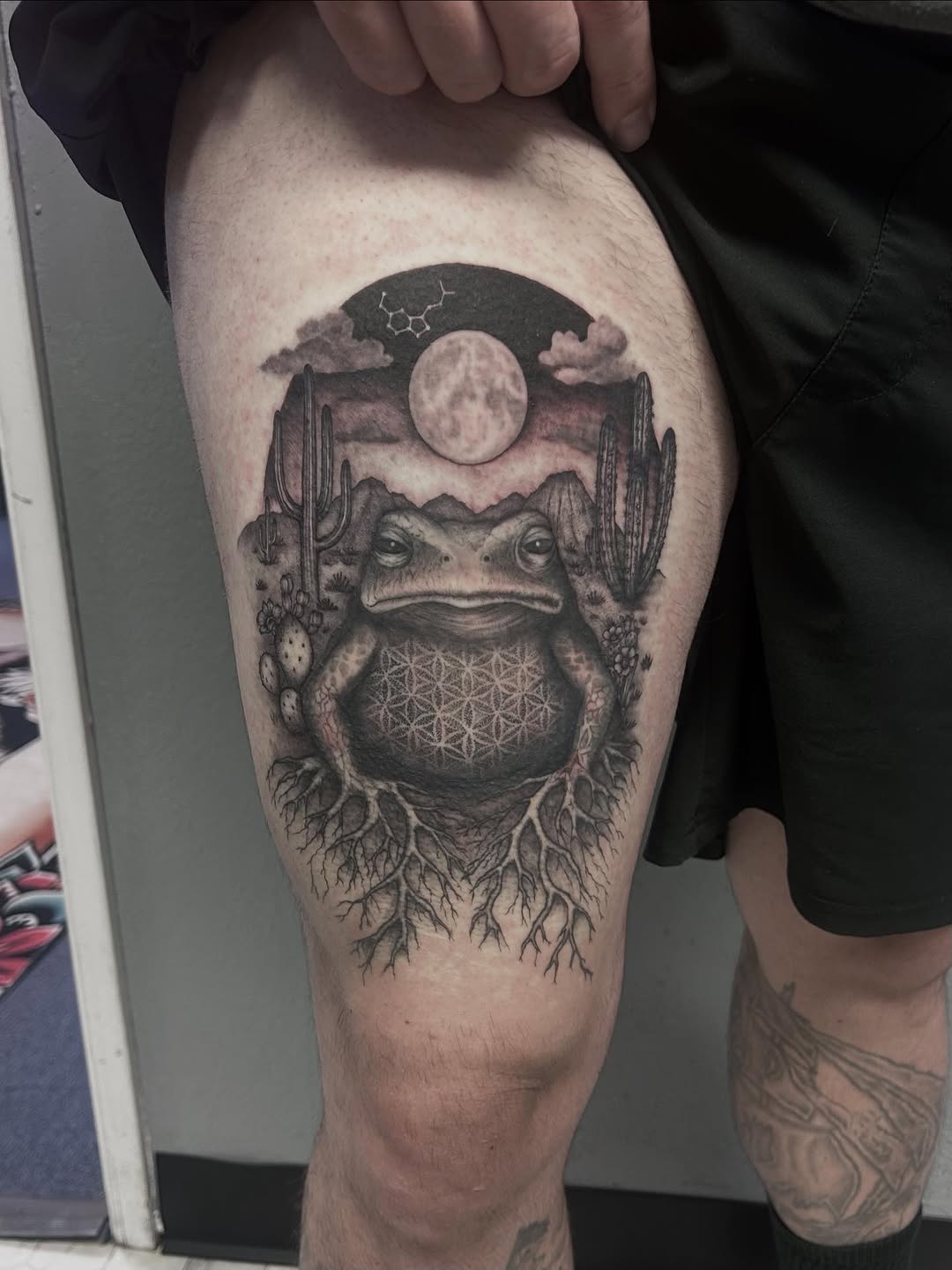 Creating this piece was truly an honor. It represents a powerful personal symbol of healing and transformation, inspired by his recent journey to Mexi