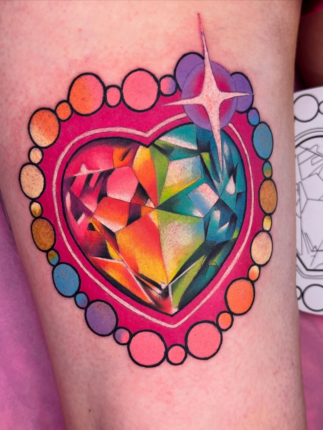 when a client says “do whatever you want” i’m going to deliver  thank you jazmine!
•
•
•
#pittsburghtattoo #pittsburghtattooartist #colorfultattoo #ra