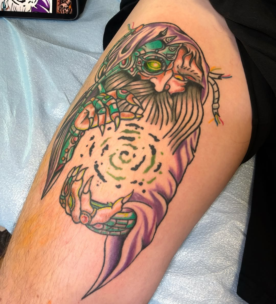 I had so much fun at my @pinkysweartattoo guest spot! @sleepygaltattoos makes the best banana bread in the world, Pip the dog my arch nemesis was sort