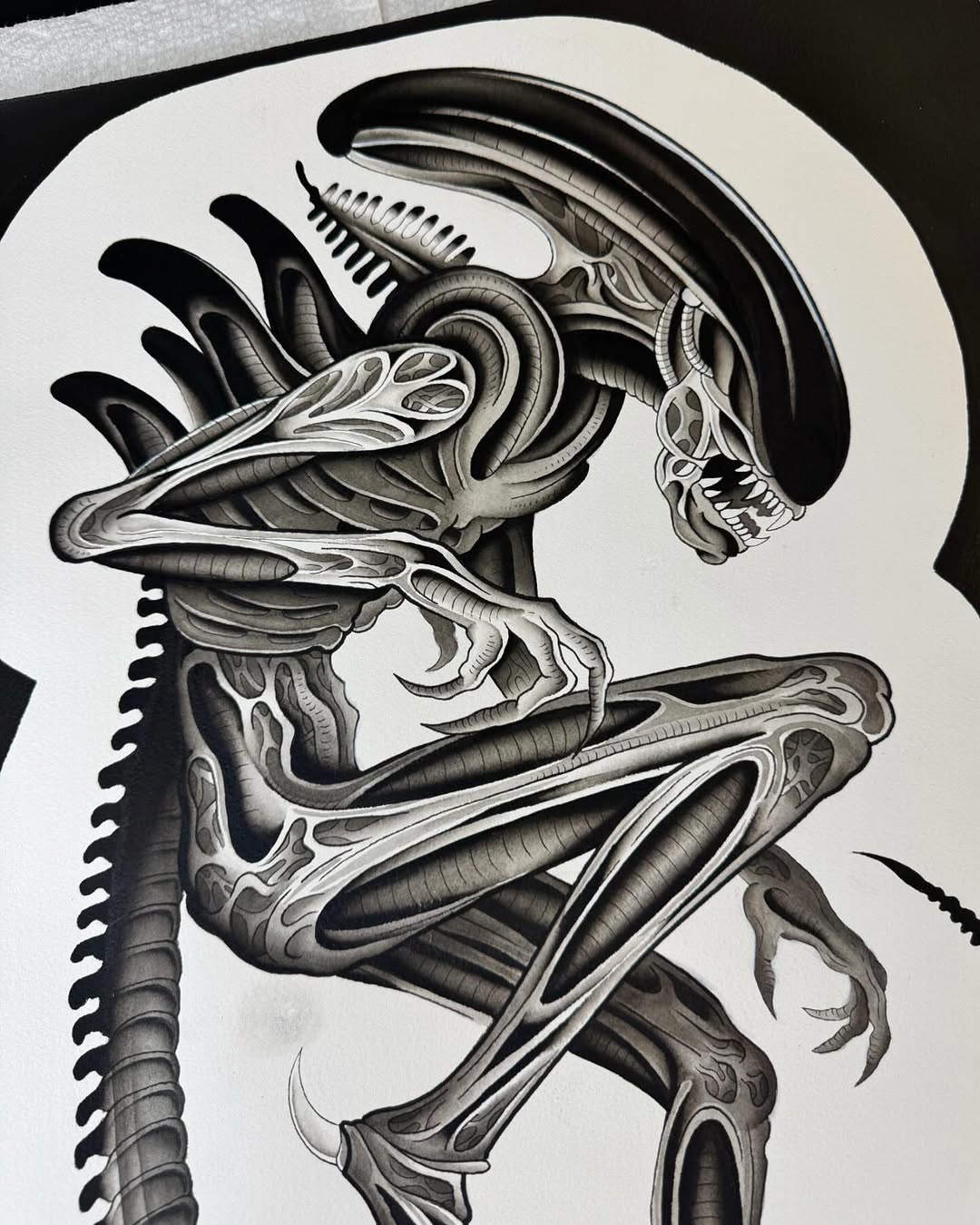 A big ol’ Xenomorph on 16x20 Arches Paper!

Definitely gonna be doing more big painting like this in 2025.
Thanks for looking!!
•
•
•
•
•
•
•
•
•
•
#c