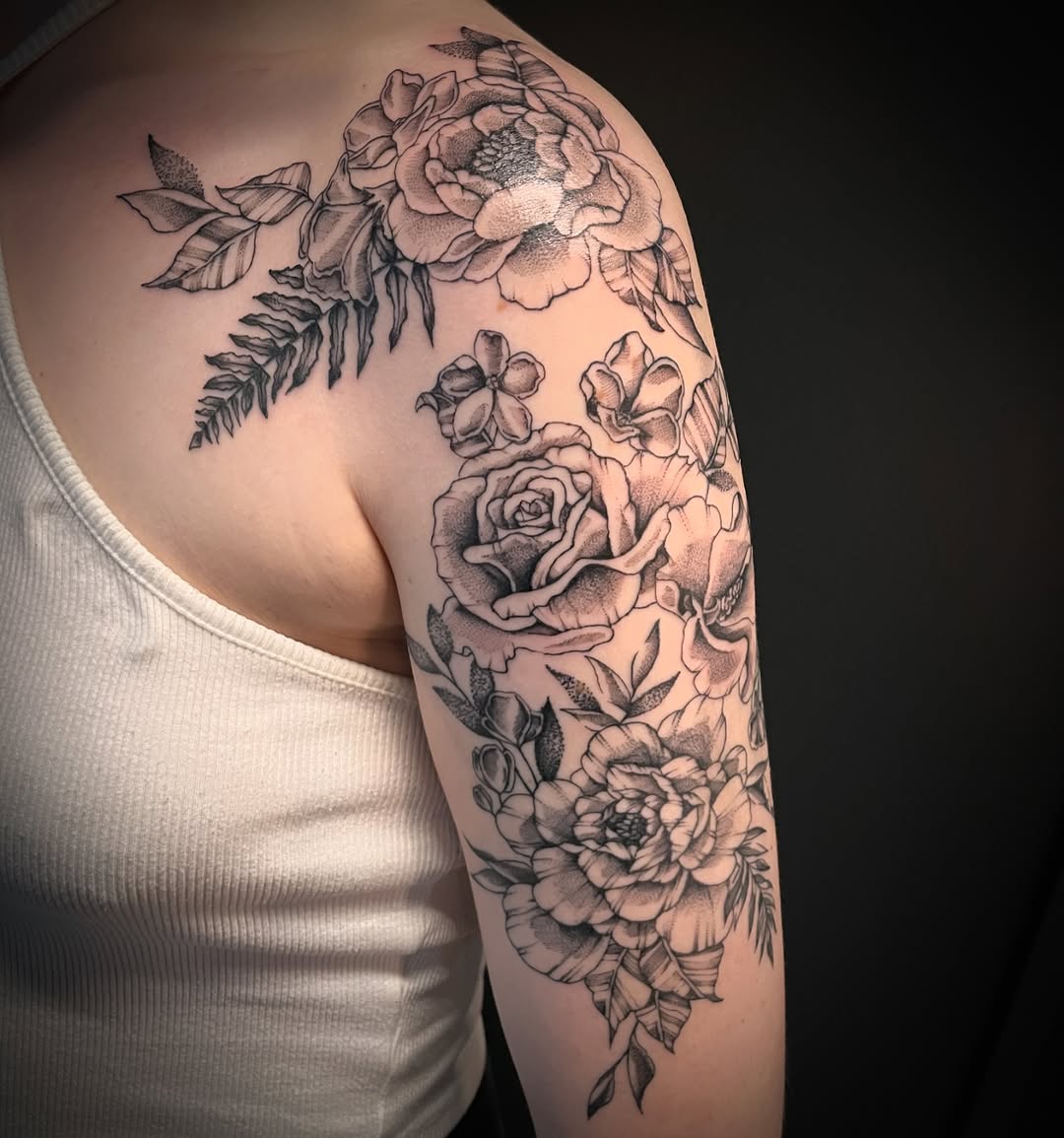 finished on chelsey 

some healed some fresh