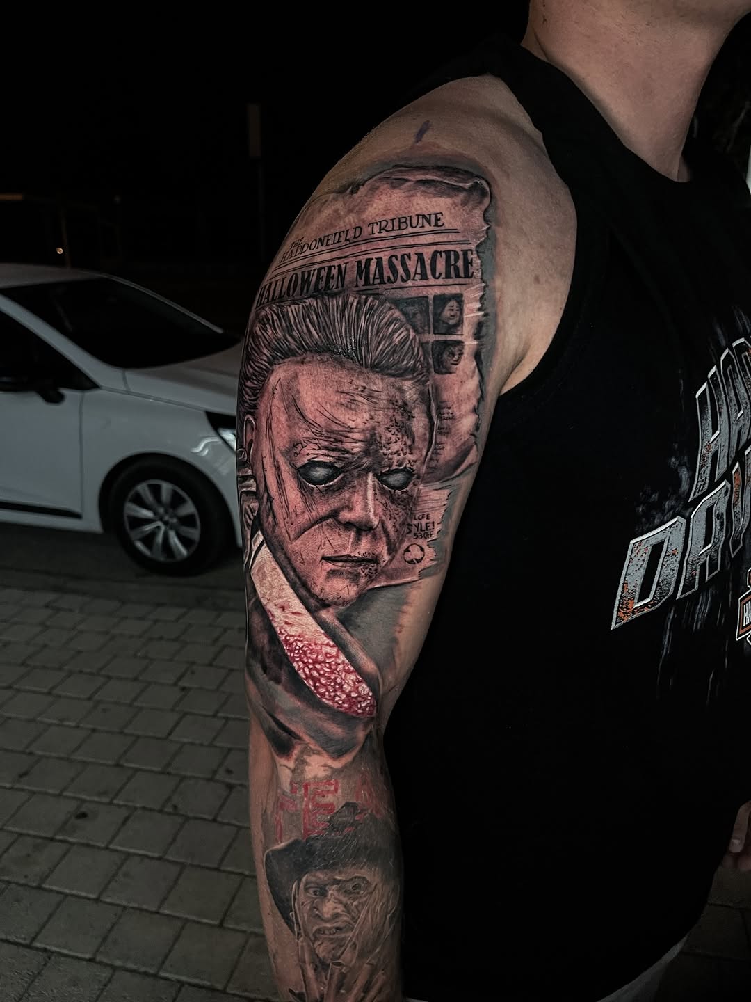 Horror tattoo 
05354334765
. #tattoo #ink #horror #dövme #gaziosmanpaşa #artist #bnginksociety #cattattoo #cattattoostudio #tattooturkey 
#customtatto