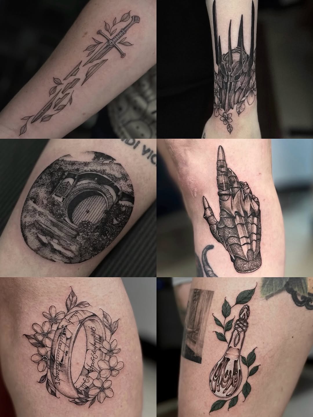Just a reminder, if you love Lord of The Rings tattoos (or anything fantasy for that matter) I’ve got you covered ‍↕️️✨