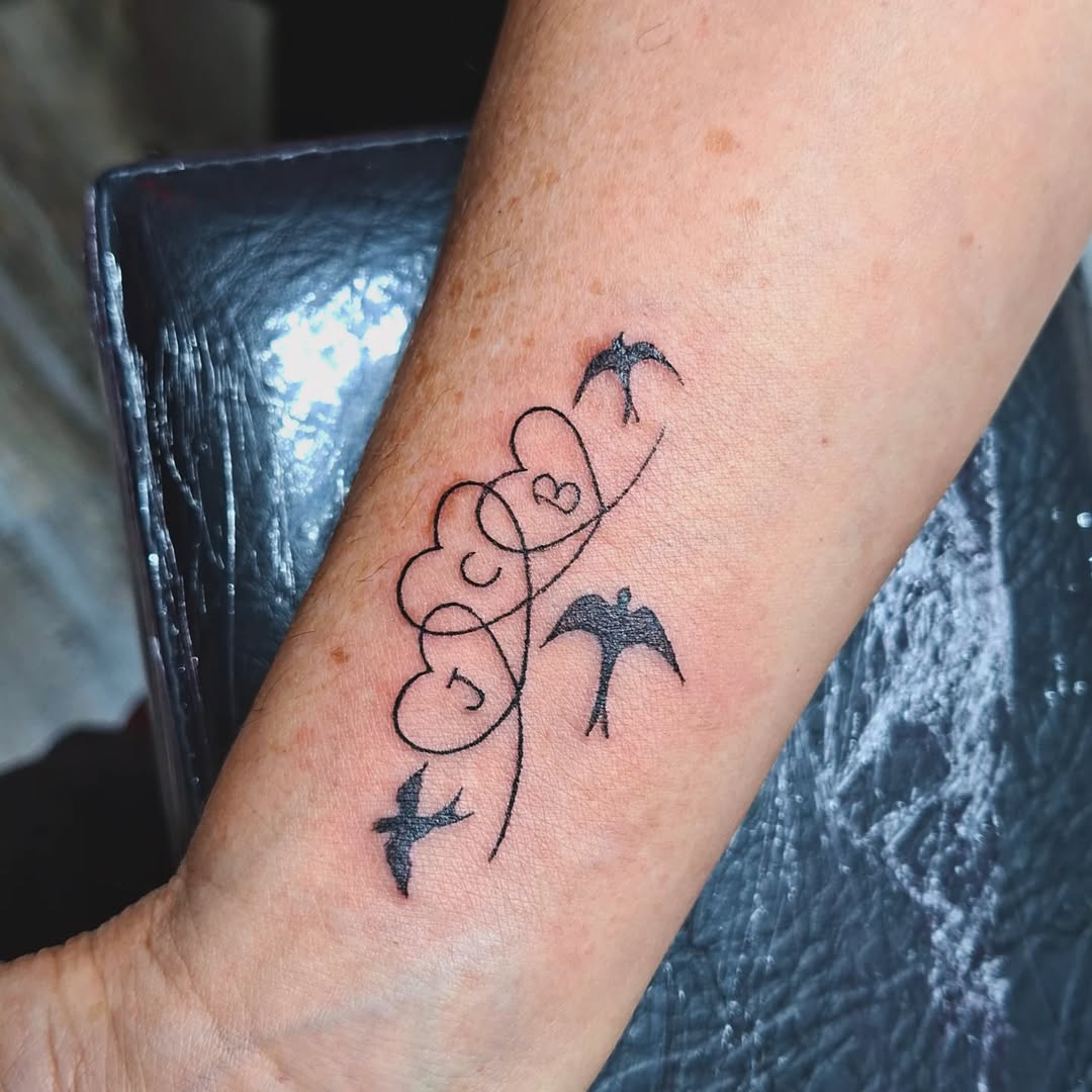 #tatuajes #pajaritos #corazon #terrassa