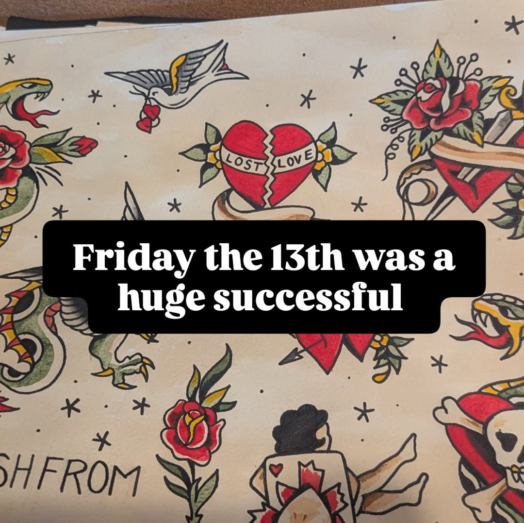 12 hours of tattooing, a lot of really wonderful people and conversations later. 
So incredibly greatful that the @goldenstagtattoo  crew allows me to