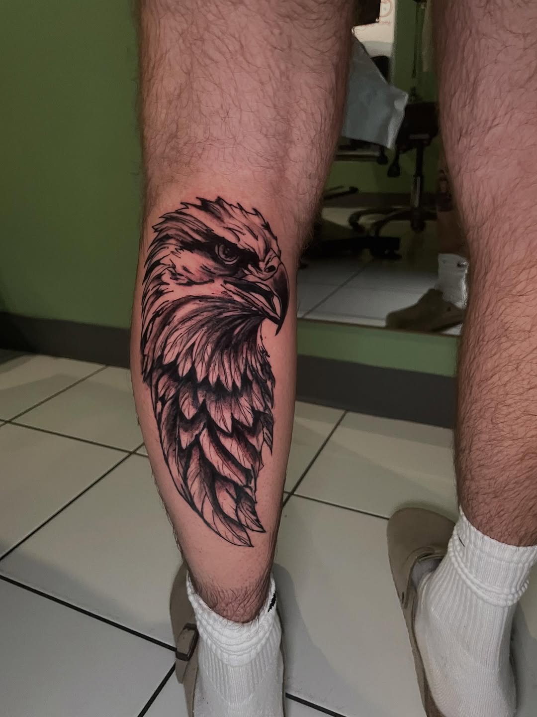 Started on this freedom chicken at @blacklotustattoogallery 
Thanks for looking