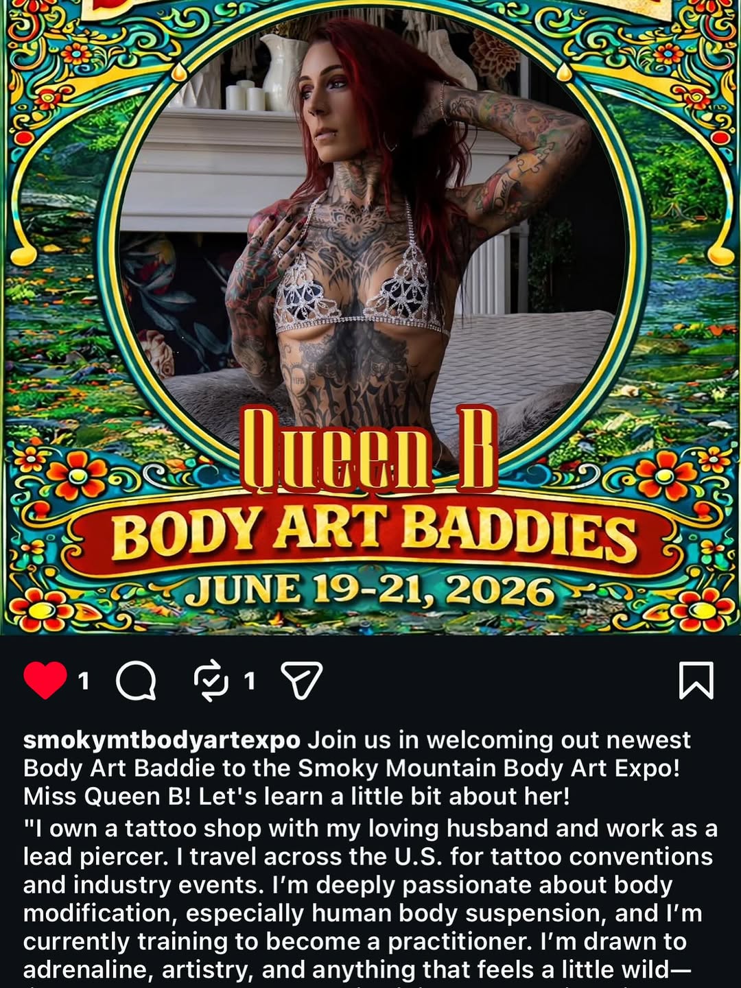 Hey that’s me . If your around the area or your planning to come to the show, COME SEE ME AND SAY HI! Grab a picture or get a tattoo! Show up and show