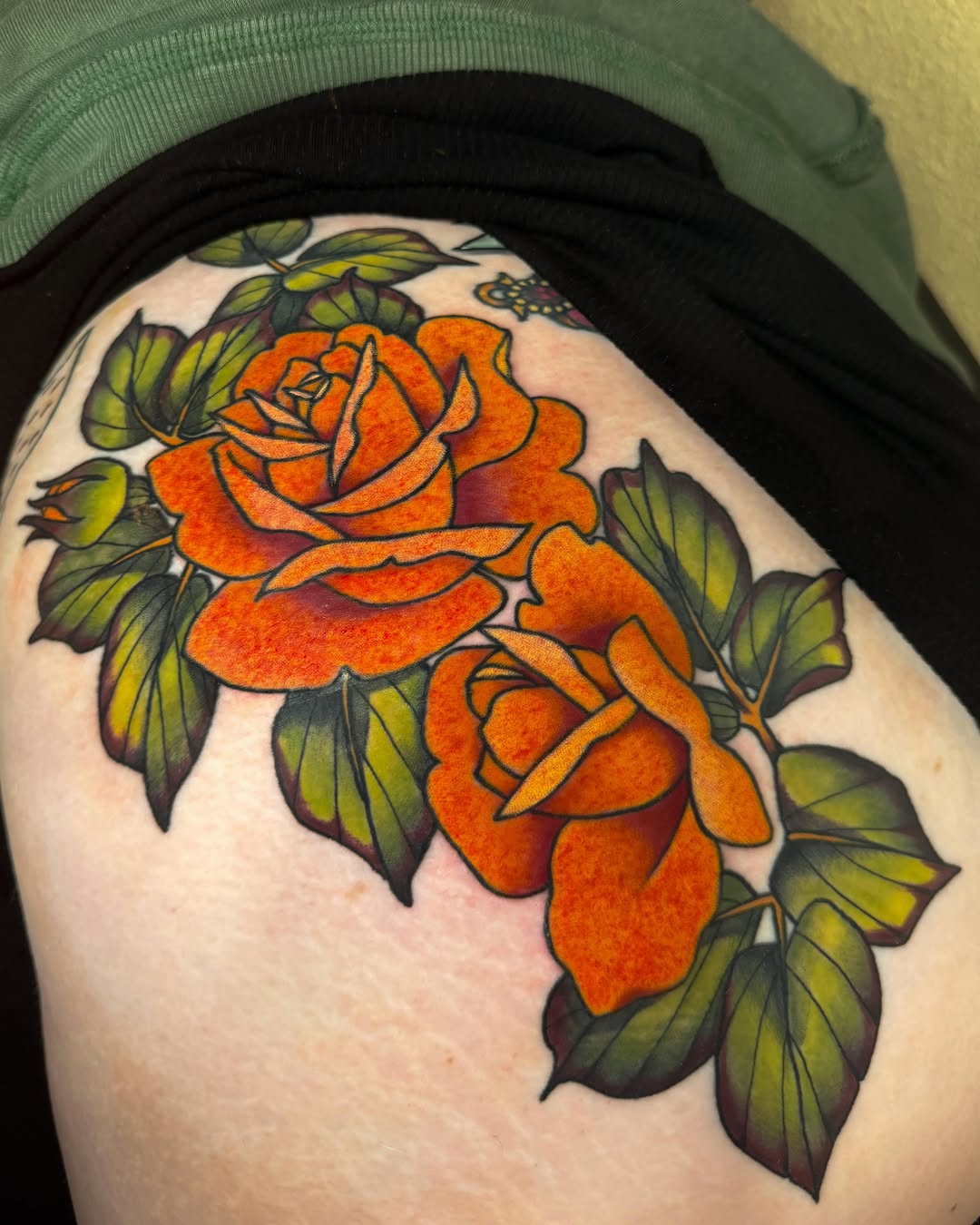 I’ve always considered myself more of a painter than a draw-er, so when I create the stencils for my tattoos, I focus less on line and more on making 
