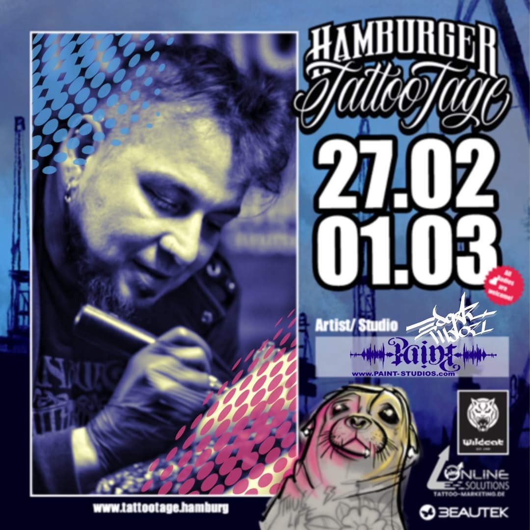 Hy over there, meet me at Tattootage in Hamburg - from 27.02 to 01.03 - for appointments please DM.
Hallo zusammen trefft mich auf den Tattootagen in 