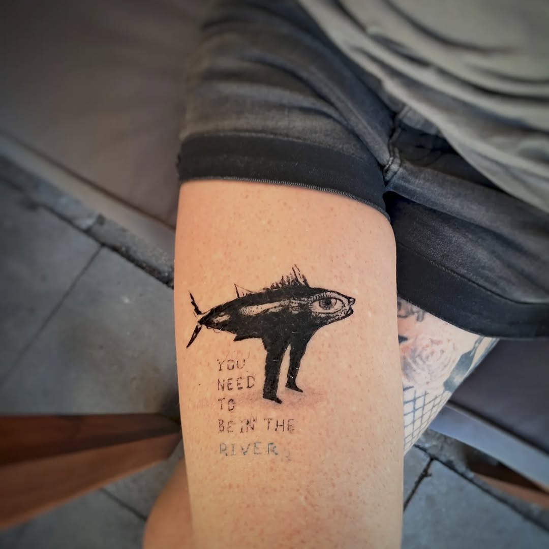 You
... need to be in the river.
I had the pleasure of doing a tattoo that was initially an illustration that I made as a mural as part of publicizi