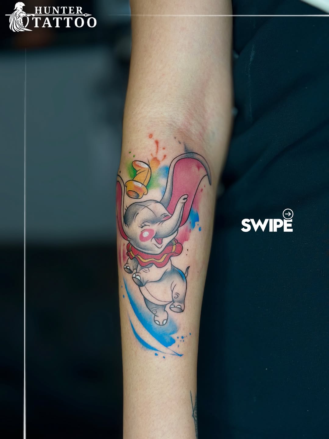 Cutest colour-splash baby elephant.
@_hunter__tattoo 
For Appointment-8149590115

#elephanttattoo #colourfullelephant #elephant