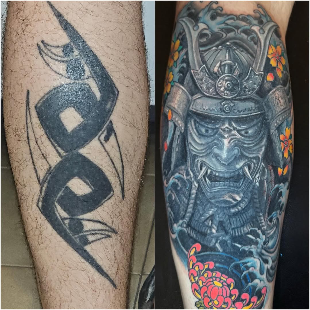 Definitely love when a plan comes together..and when an old tattoo can no longer be seen. Cover up complete!! Done with #goliathneedles as always. #jm