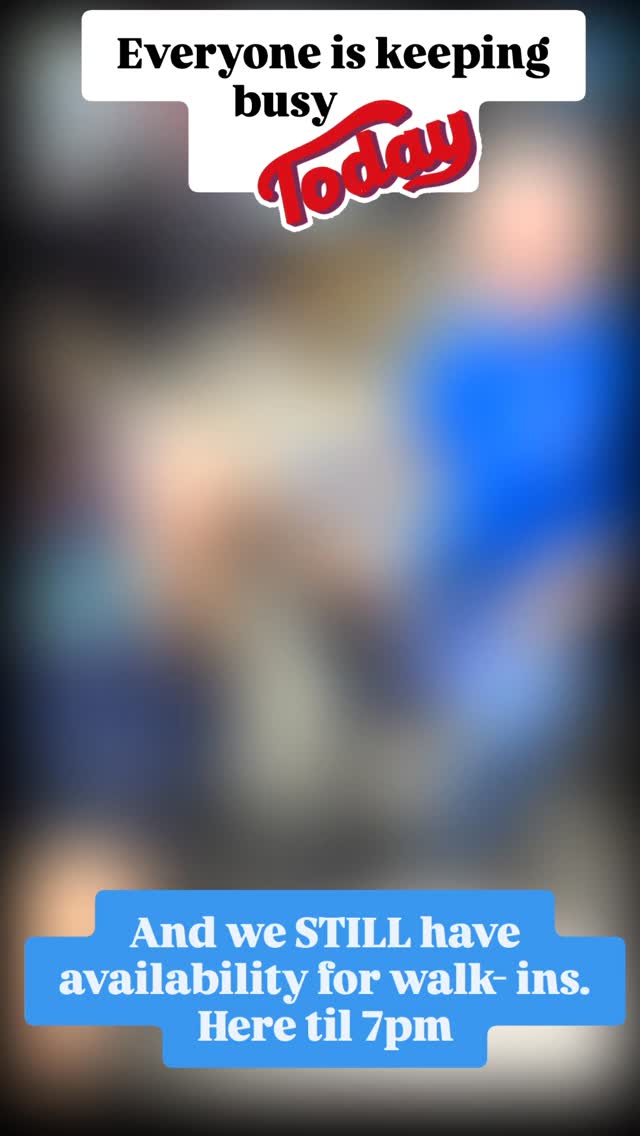 Even though everyone is keeping busy today, Dayna, Ed and Christy still have availability for this afternoon! Whether it be tattoos, piercings, teeth 