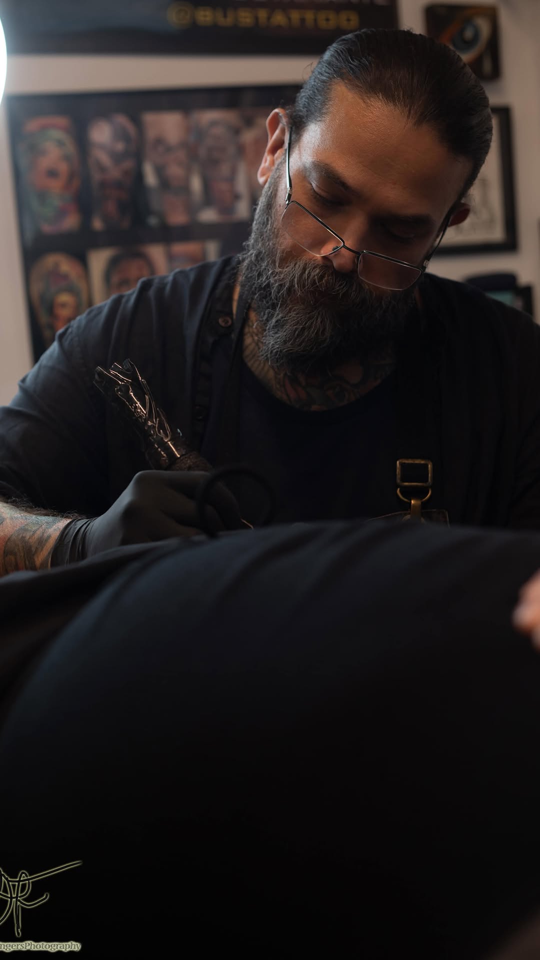 So much fun working on Scotty’s Torso… We reworked, covered up and added onto some old work. Before pic included.  More to come! Thanks again @clownin