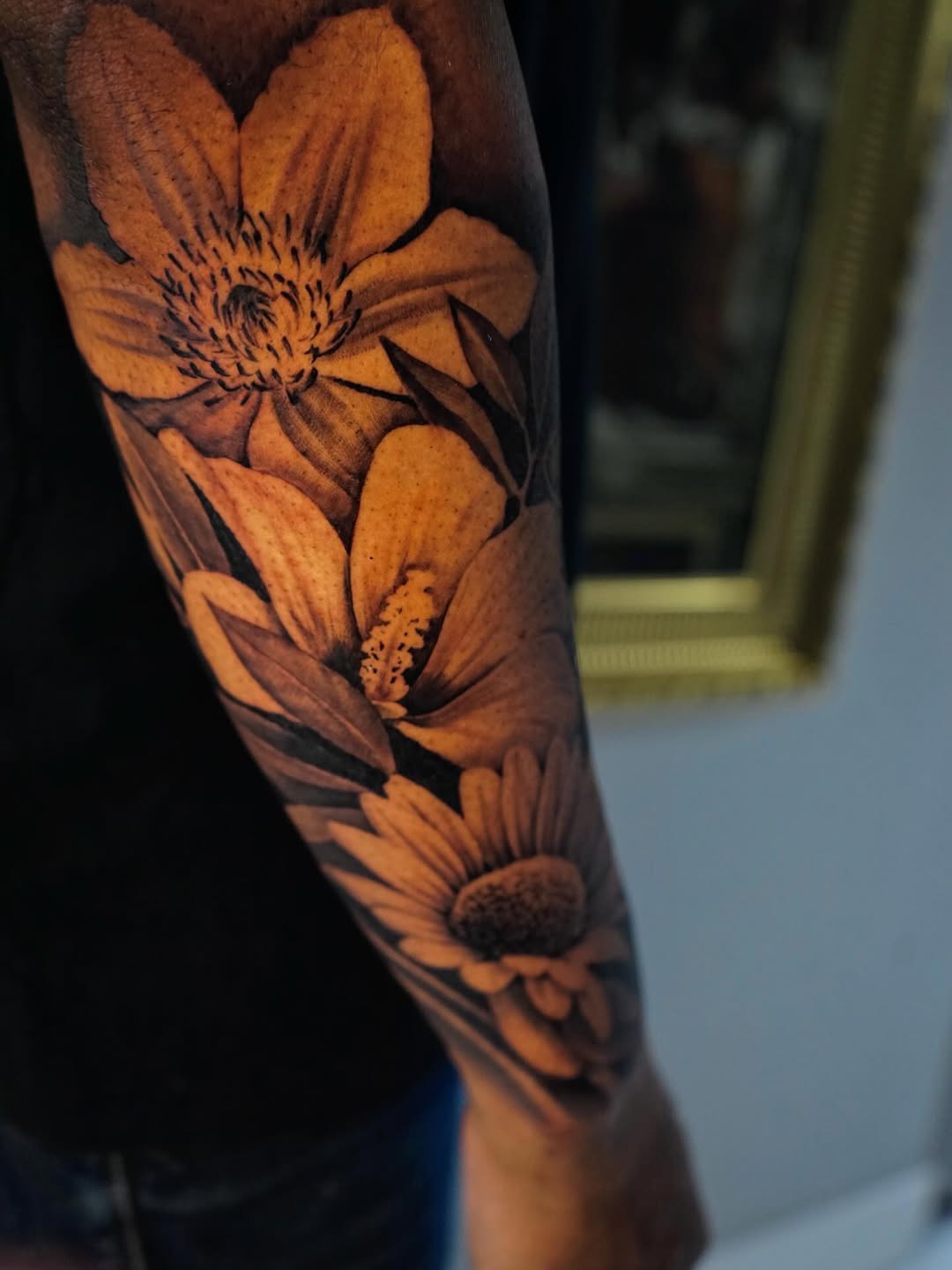 #floraltattoo #darkskintattoos #bayareatattooartist #sanfrancisco #bayarea