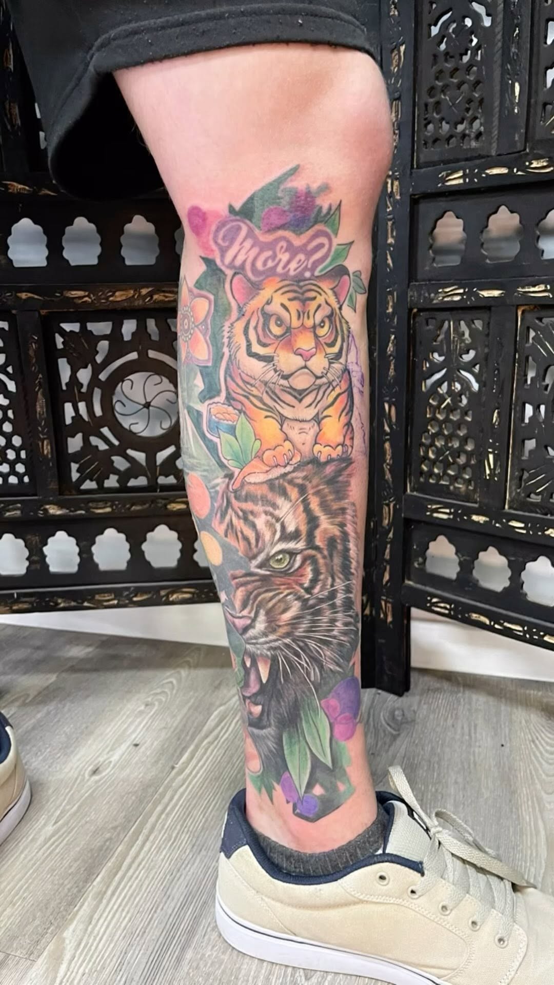 As a team we love working together to create beautiful works of tattoo art✨ here’s a look at a collab project that @ink_by_kievzy & @jem.tattooart hav