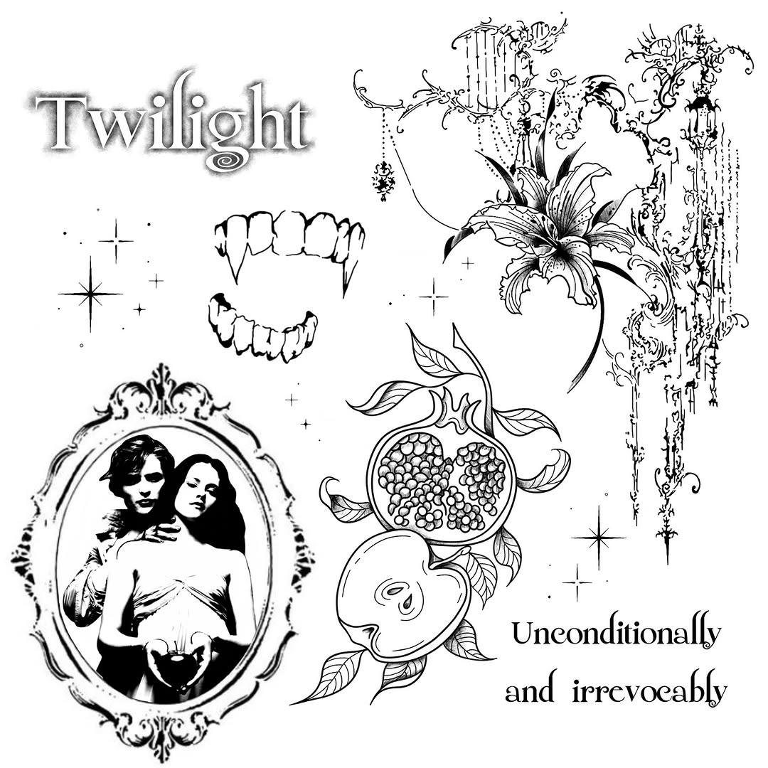 a very long awaited flash sheet‍ dm me to claim! 
•
• @44thstreettattoo 
•
#44thstreettattooandpiercing #twilight #twilighttattoos #loganutahtattooart