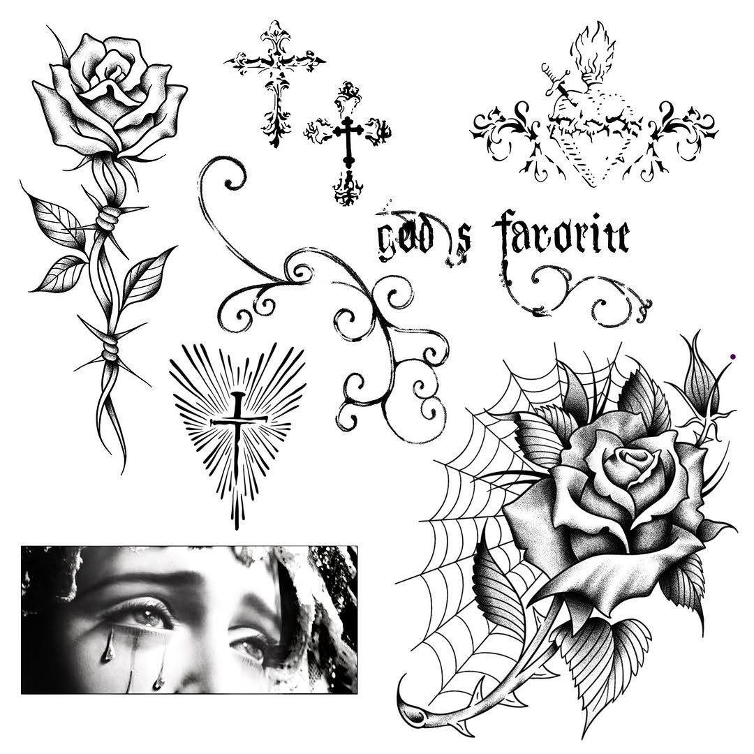 more flash  DM me to claim($50 deposit)
•
• @44thstreettattoo 
•
#tattooflash #44thstreettattooandpiercing #americantrad #religioustattoo