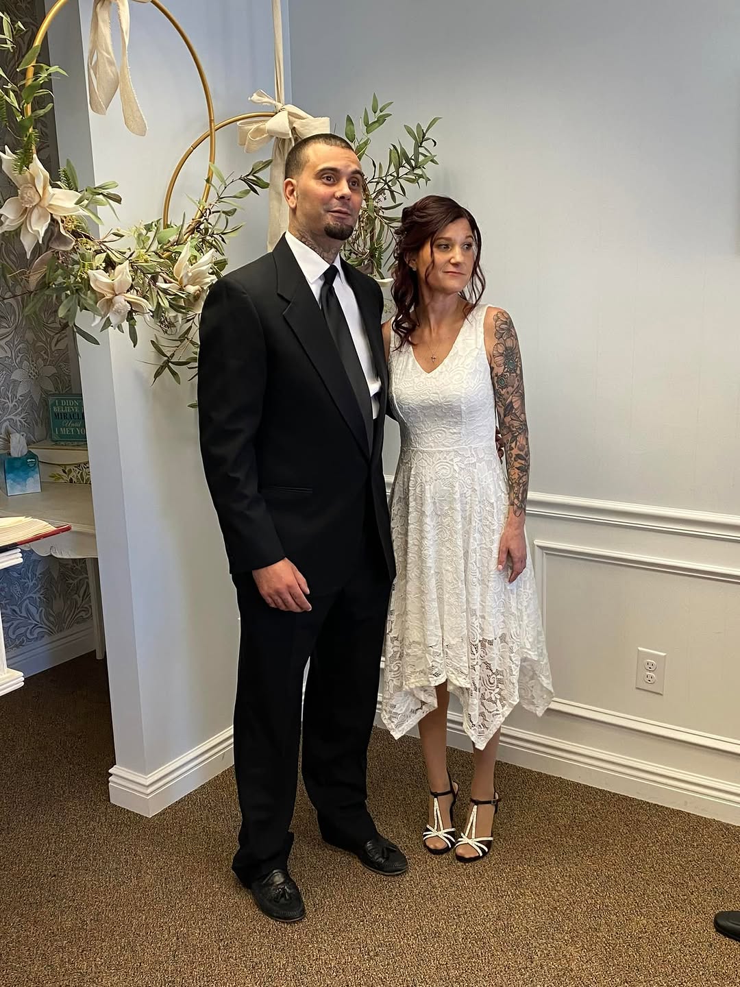 Today I married my best friend, soul mate, and my ride or die. I love you very much Kristina George Lowry!