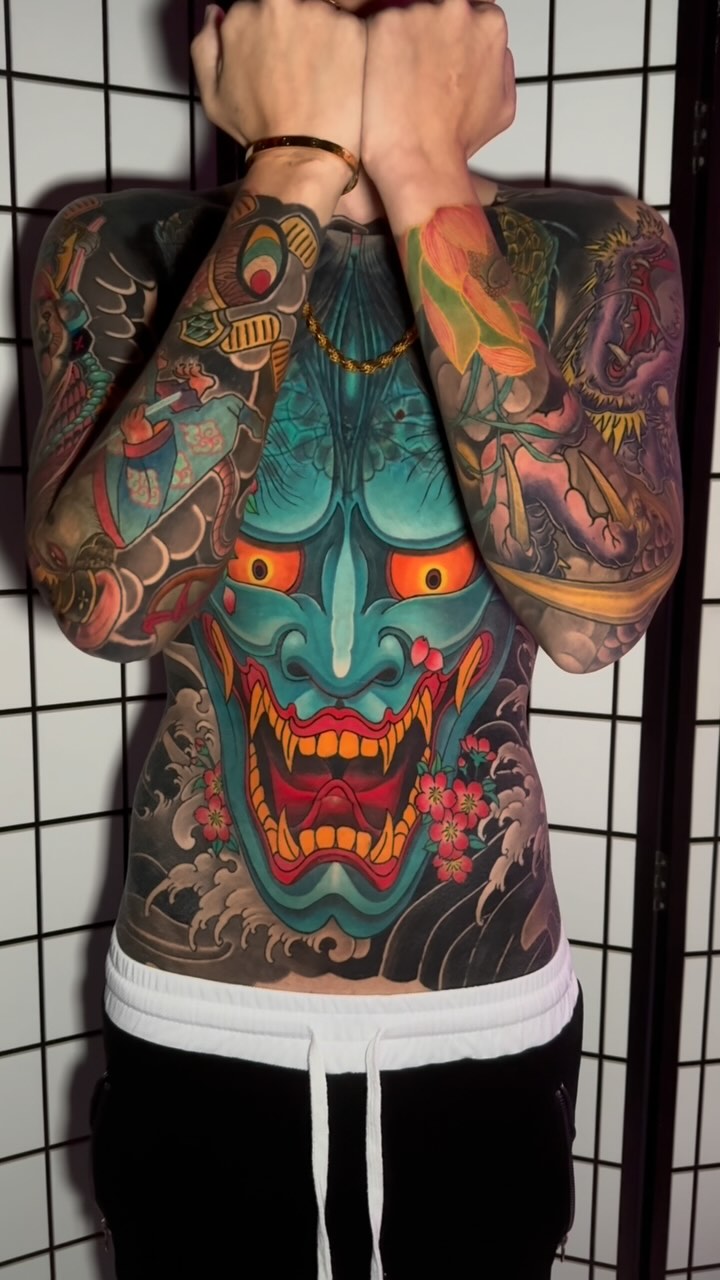 Full front Cover up and Full sleeve By @elementstattoostudiosg  Artist:William & Eric #inkaddict