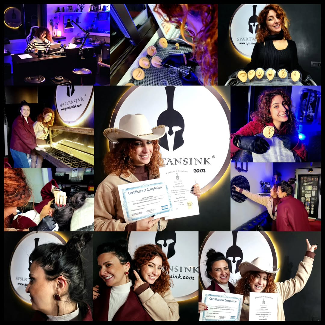 We have a new OSHA Certified Professional Piercer in Town --> scroll for more pictures! Congratulations ! You can follow Gemzbyrenz's work @gemzbyrenz