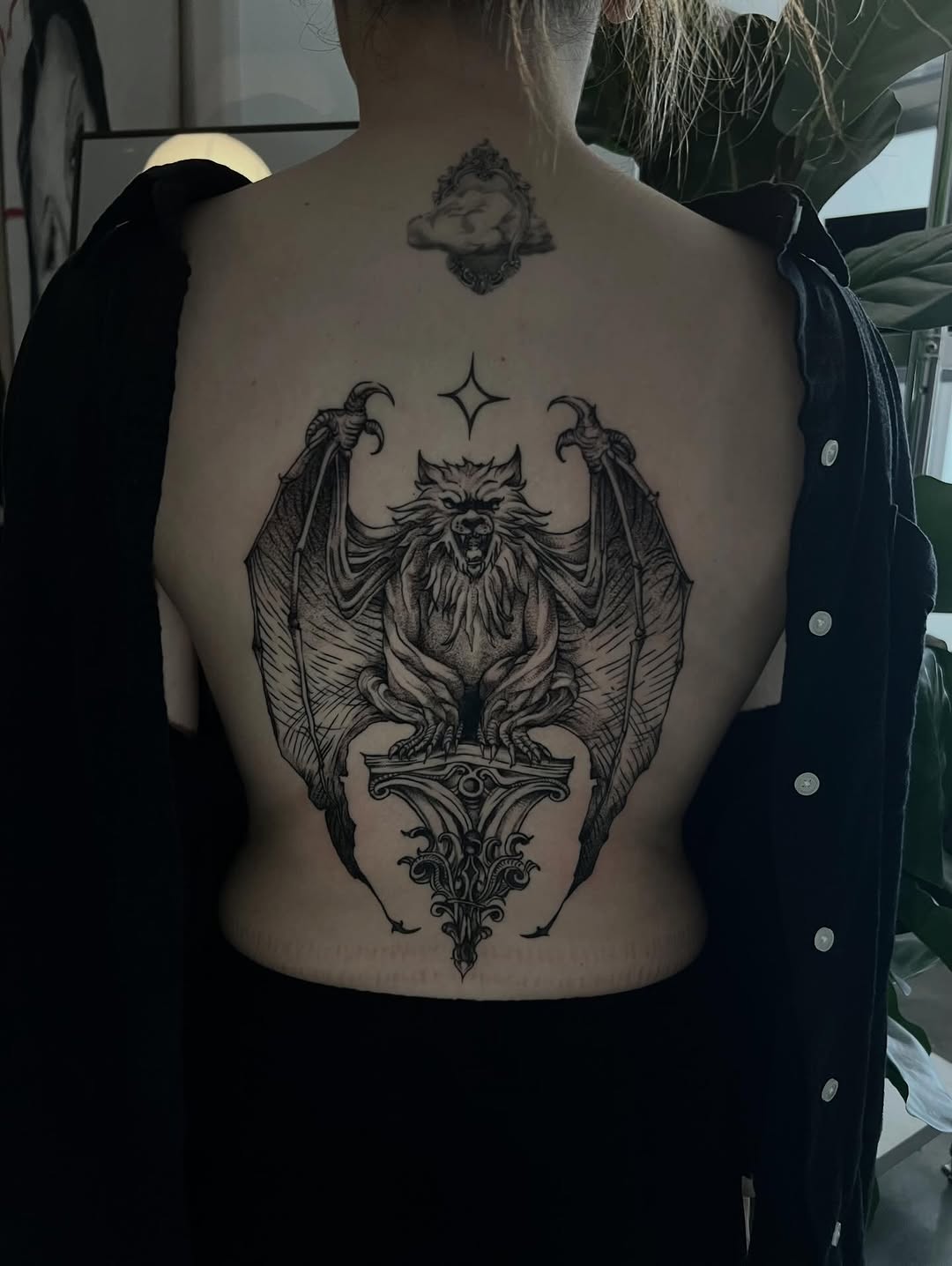 Badass tattoo on a baddie @caramiaa  
Absolutely stoked about this piece and how y’all can take a day session like it’s nothing! AMAZED 
Loved doing t