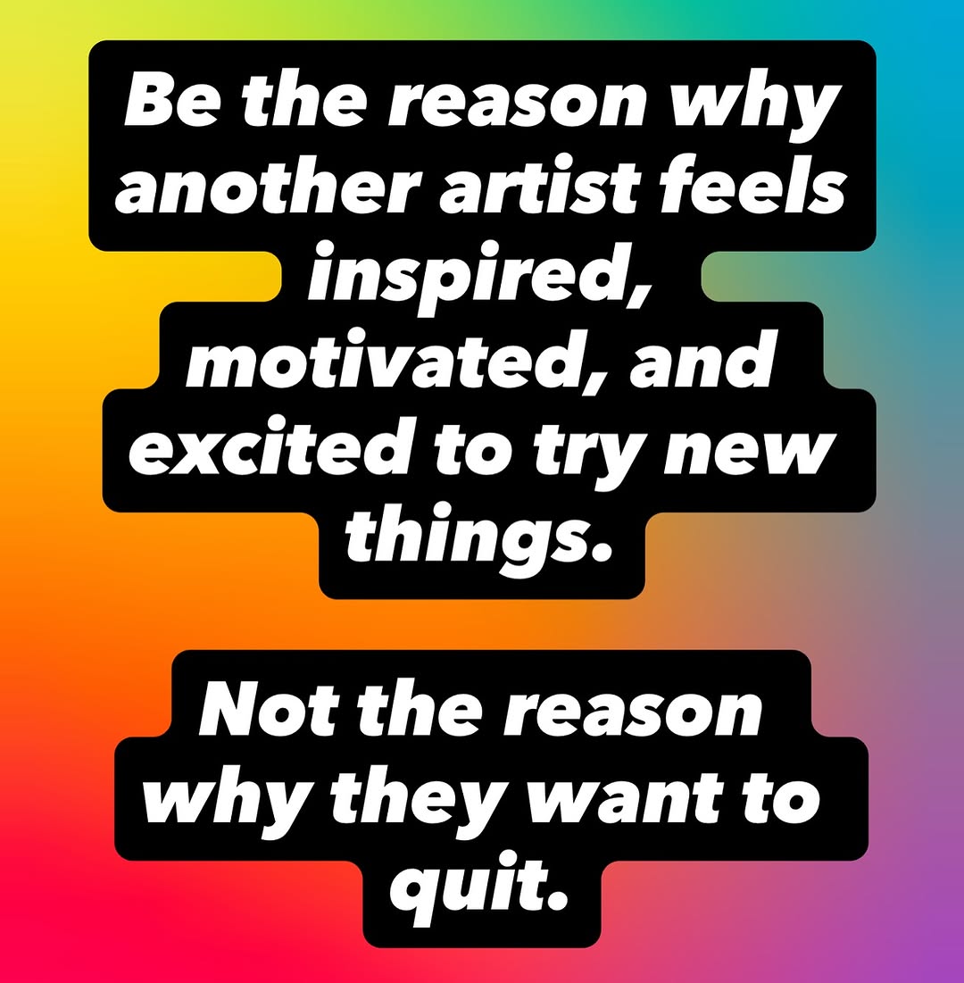 I just wanted to make a quick post to all the artists out there. 

Now more than ever we need to come together as a community and help each other thro