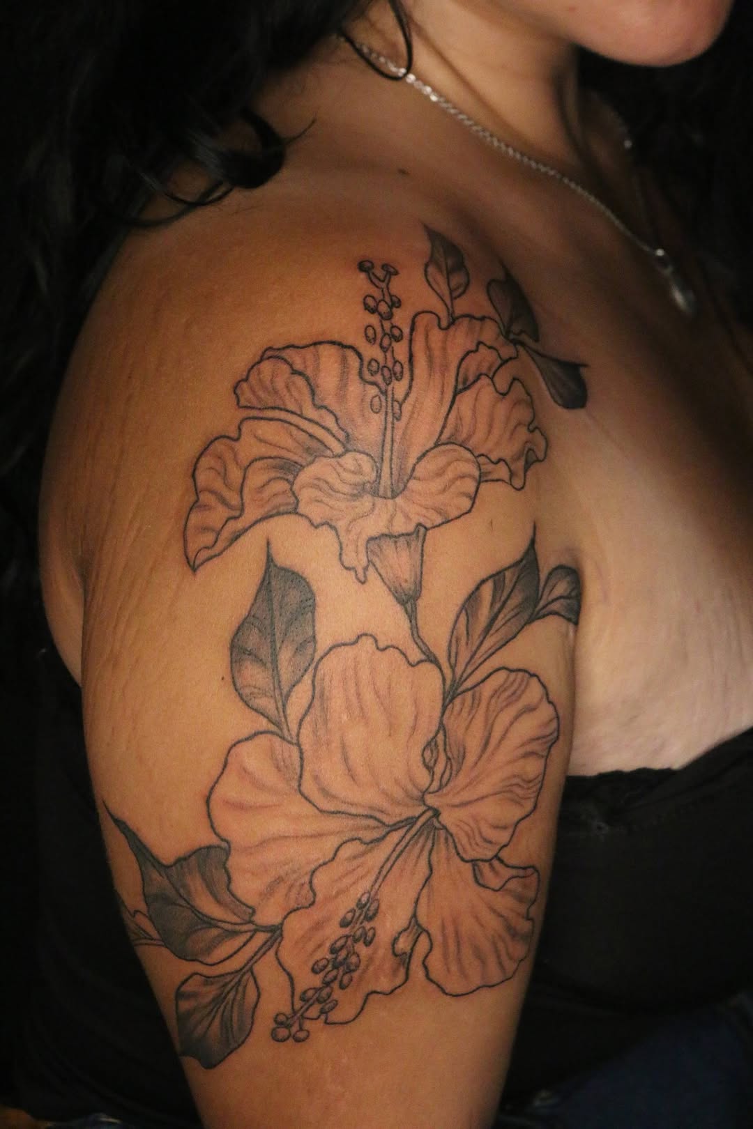 Flor realizada ayer en Tattoo 69 Viña del Mar