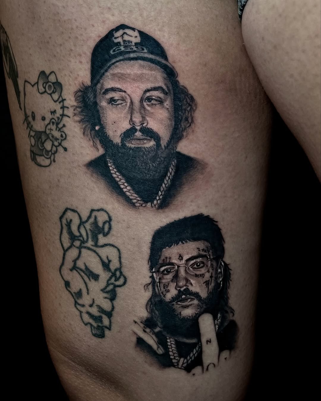 Ruby & Scrim #g59 @suicideboys @suicideleopard @yungxrist 
•
BookingMidvale, Utah
•
Other tattoos not done by me
•
•
•
#slctattoo #slctattooartist #sl