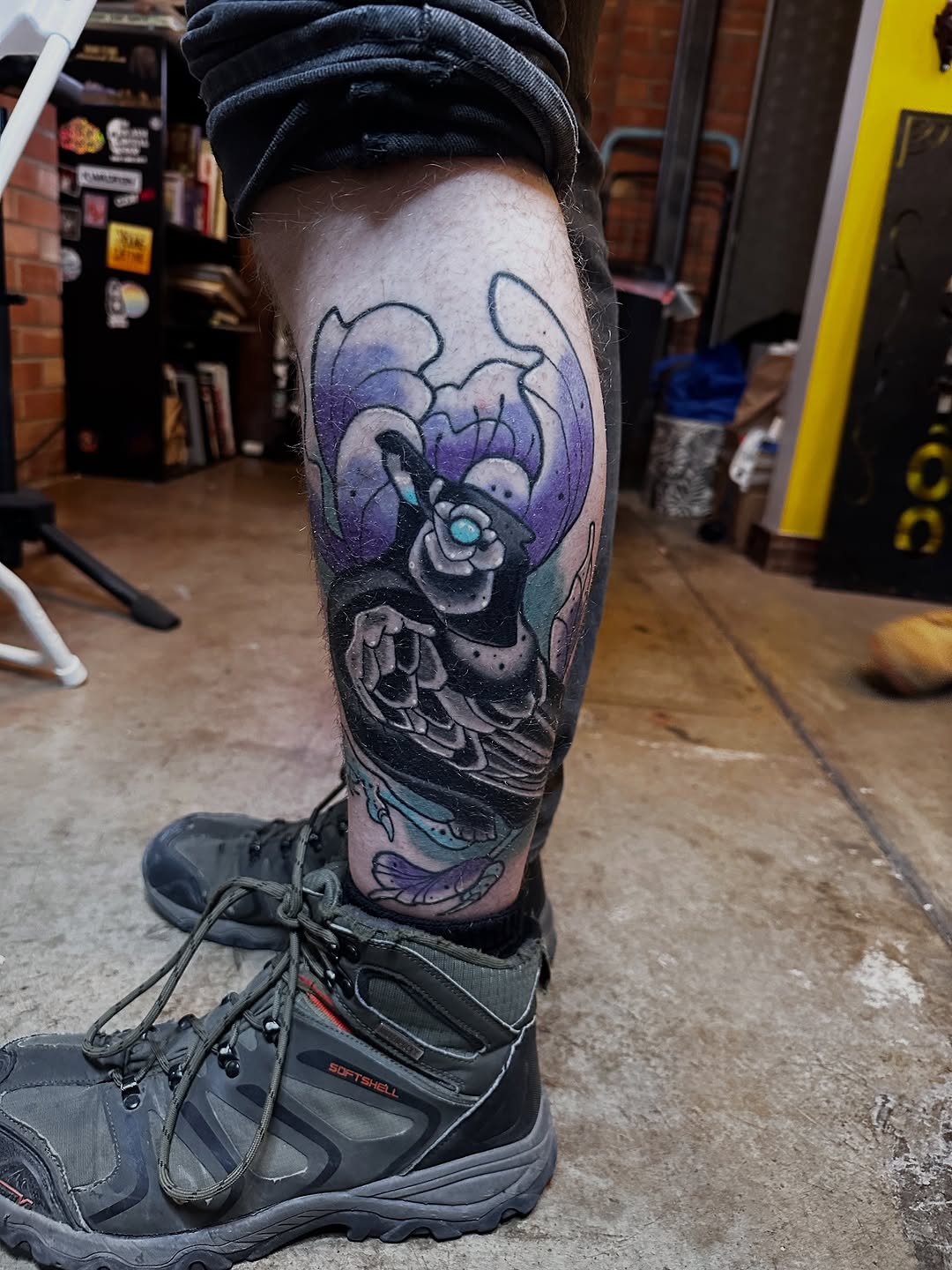 (mostly) Healed on @birdiethecat218 
She’s seriously a gem!! This was her first tattoo 