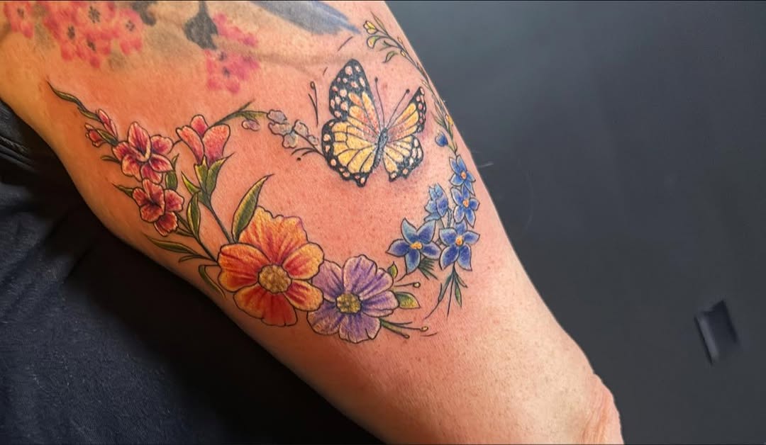 A flower heart for her special people 