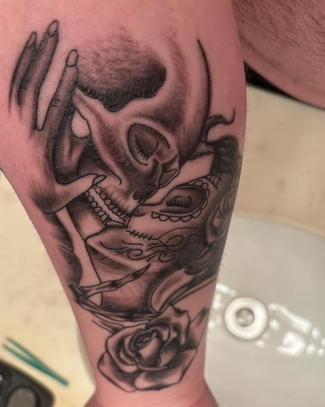 Had a blast on this #tattoos #tattoo #art #michigantattoos #michigantattooartist #loveofart #mikeysharpz #bishop #eternalink #dynamic #saginaw #art