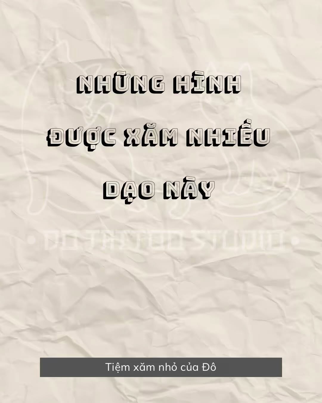 Dạo này em có đi xăm chưa?
#tiemxamnhocuado #dotattoostudio247 #minitattoo #finelinetattoos #hanoitattoo