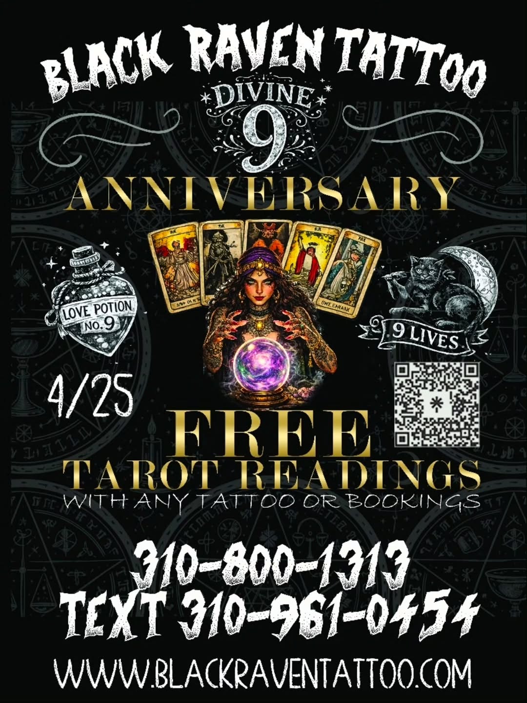 We're celebrating our 9 year anniversary, so I created some designs in theme with our 9 year anniversary. " The 9 lives of cats" and " potion #9" thes