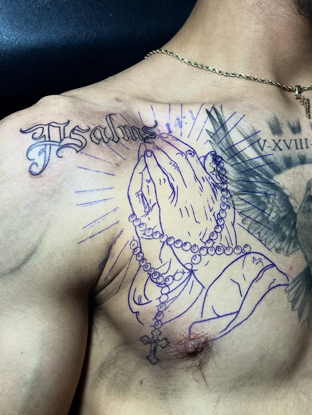 Some praying hands from the other day #balckandgreytattoo #tattooartist #tattooart #tattooed