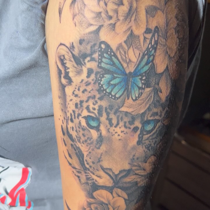 Leopard with just a little bit of color