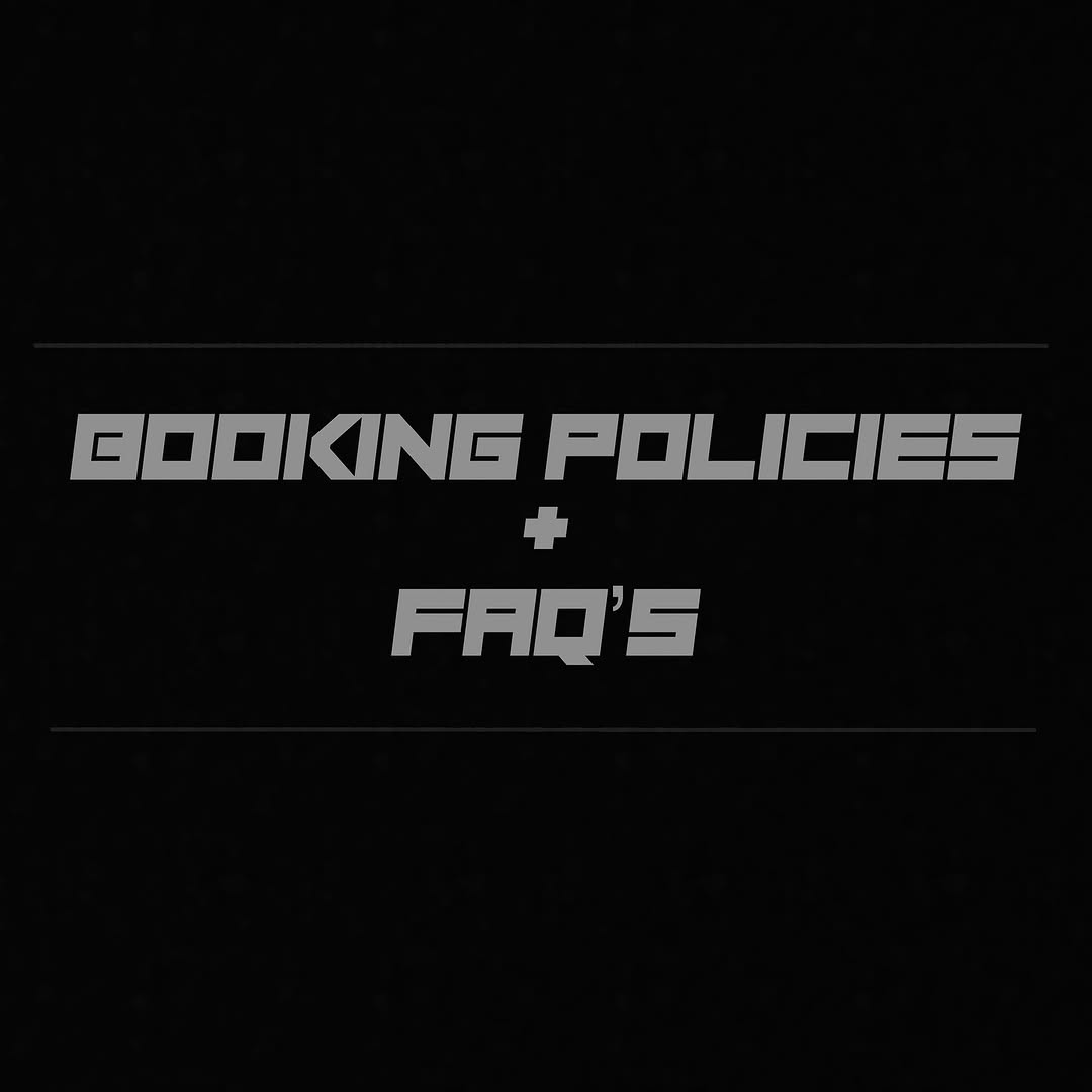 Updated Policies 
These policies are here to protect both me and my clients, and to make sure every session runs smoothly from start to finish. Please